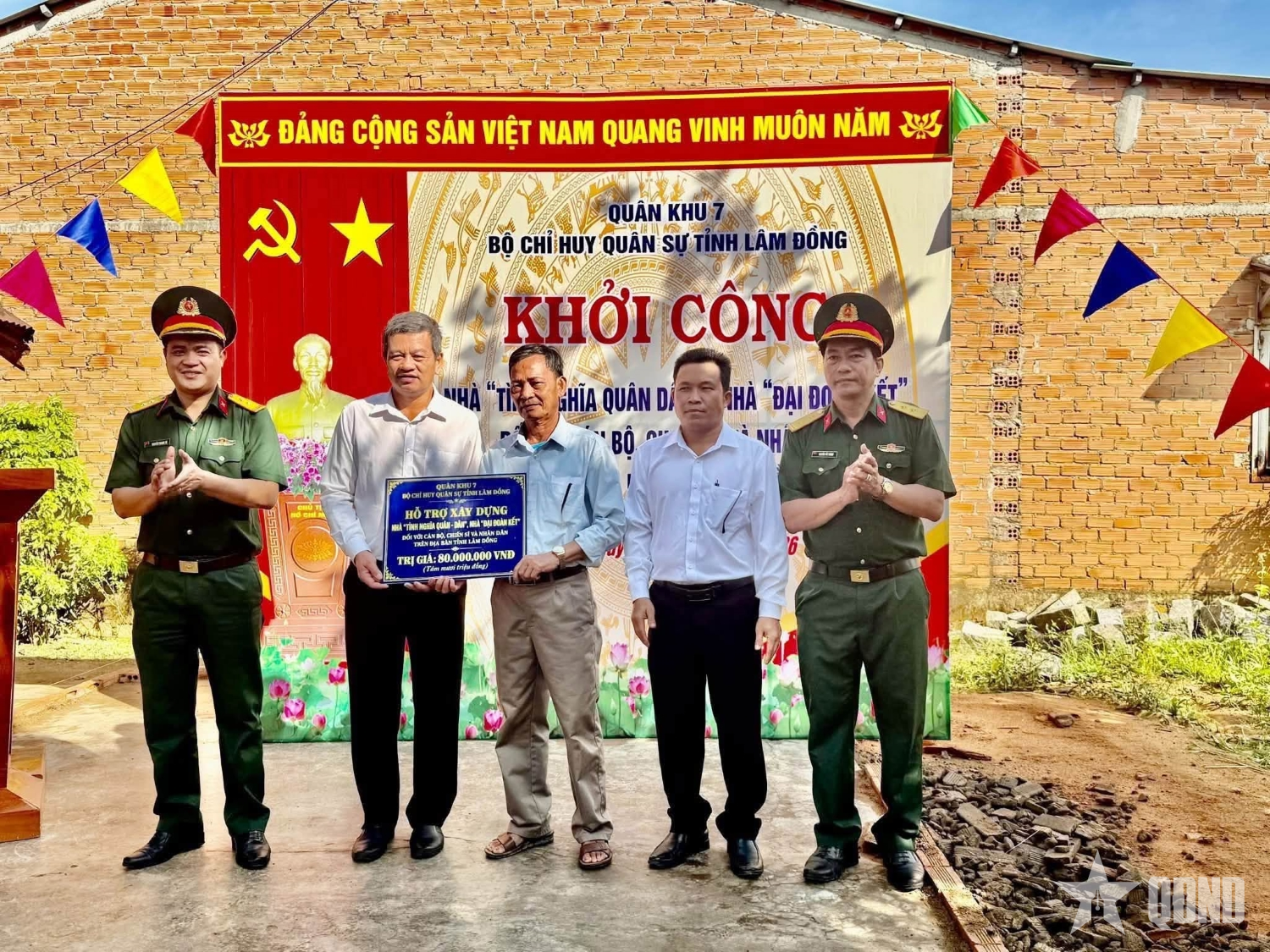 Bộ CHQS tỉnh Lâm Đồng khởi công xây dựng nhà “Tình nghĩa quân dân”, nhà 